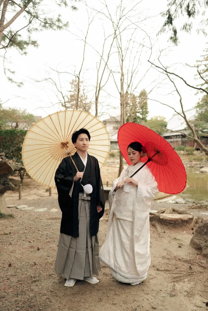 宮城県 輪王寺／日本庭園／和装／フォトウェディングの撮影（2枚目）