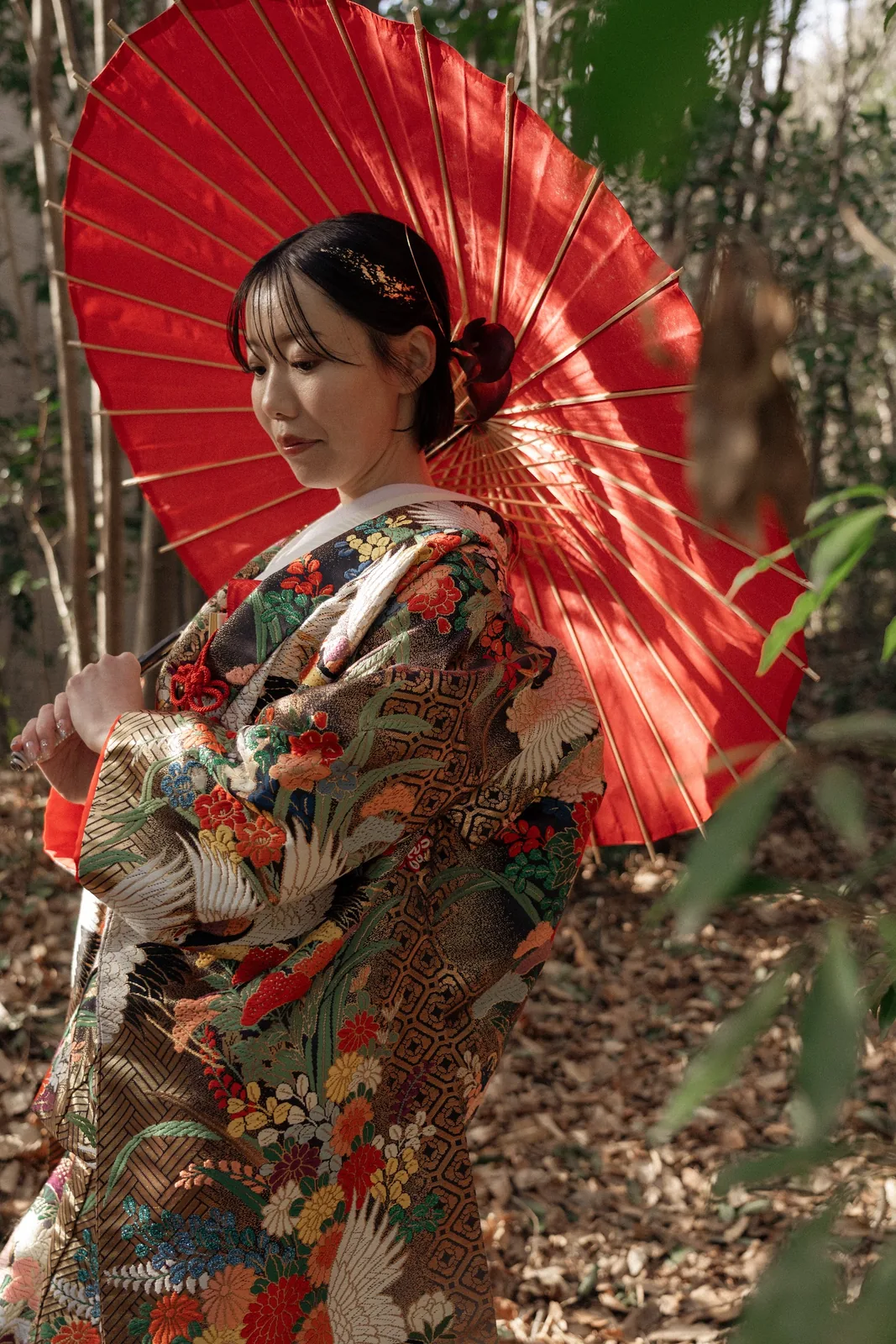 宮城県 輪王寺／日本庭園／和装／フォトウェディングの撮影（6枚目）