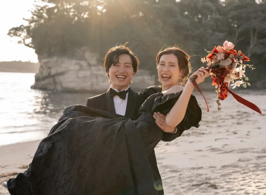 宮城・奥松島｜海と島を望む場所で撮る春のフォトウェディング